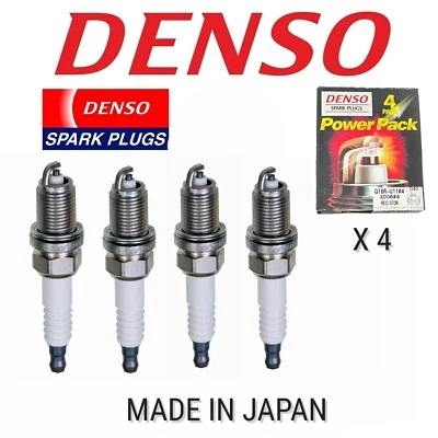 NEW SET OF 4 OEM DENSO Spark Plug POWER For- Toyota, Lexus, Mitsubishi, Subaru - Image 1 of 4