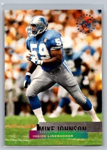 1995 Stadium Club Football Club #11 Mike Johnson Detroit Lions - Imagen 1 de 2