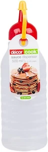 Decor Cook Plastic Sauce Dispenser Squeeze Bottle, 500Ml, Clear - Picture 1 of 2