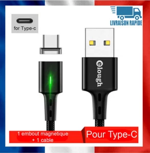 Câble USB Cordon Chargeur Magnétique LED pour Type-C USB Charge Rapide - Photo 1/5