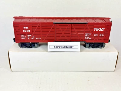 Vintage Frank's Roundhouse #76 Western Maryland Red Stock Car #WM1668 with Box - Image 1 of 4