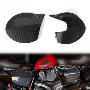 For Ducati Scrambler Cafe Racer Carbon Fiber Side Panels Seat Side Number Plates - Picture 1 of 8