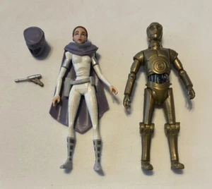 Star Wars The Clone Wars Lot - Padme Amidala CW20 & C-3PO 3.75” Loose Figures - Picture 1 of 4