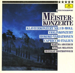 2LP TCHAIKOVSKY Piano, Violin Concerto Rococo Var ARGERICH MILSTEIN ROSTROPOVICH - Picture 1 of 3