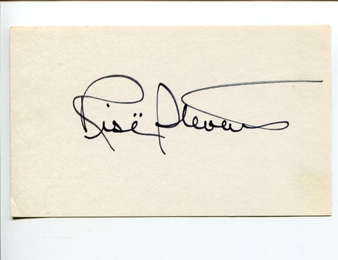 Rise Stevens MET Mezzo Soprano Opera Singer Signed Autograph Cover