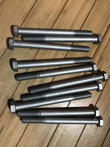 (10) Hex Cap Screw Bolts 8.8 Zinc Plated Metric, M12 x 1.75 x 140mm Length  HCS - Picture 1 of 5