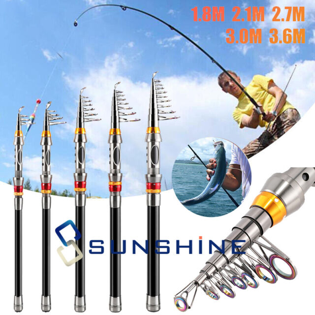 1.0-2.3m Retractable Fishing Rod Carbon Fiber Fishing Pole Fishing