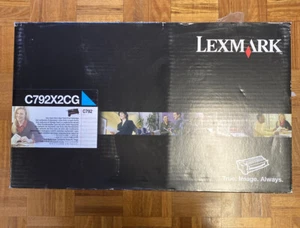 Genuine Lexmark C792X2CG Cyan Extra HIgh Yield Print Cartridge C792 - Picture 1 of 1