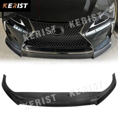 For Lexus LC500 LC500H 2017-23 3pcs Front Lip Carbon Fiber Front Splitter Lip - Imagen 1 de 4