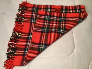 Vintage Algonac Horner Woollen Mills Company Tartan Plaid Throw Blanket New - Picture 1 of 4