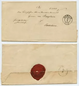 114982 - Preußen - Vorphila - Faltbrief - Berlin nach Paderborn - Imagen 1 de 1
