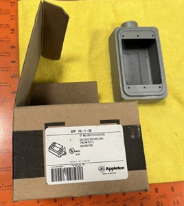 Appleton FS-1-50 FS Device Box, 1-Gang, Dead-End, Type: FS, 1/2", Malleable Iron - Picture 1 of 6