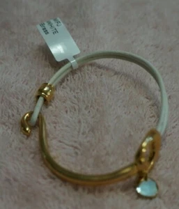 Brass and Genuine Leather Bracelet 7" - Picture 1 of 3