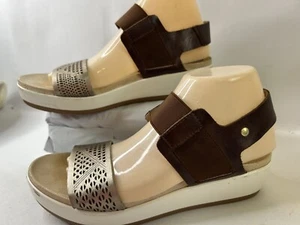 Pikolinos Gr. 39 Leder Low Wedge Slingback Sandalen Low Plateau - Bild 1 von 10