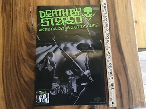 Original Rock Band Promo Poster - Death By Stereo: Were All Dying Just In Time - Imagen 1 de 4