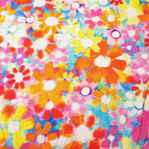 Fresh Cut BTY Robin Mead P&B Textiles Modern Abstract Floral Pink Orange Red - Picture 1 of 3