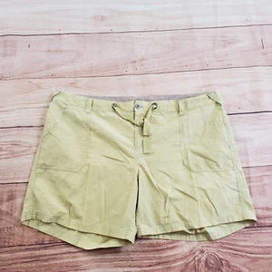 Columbia Shorts Womens Extra Large Yellow Chino Mid Rise Hiking Outdoors Ladies - Picture 1 of 11