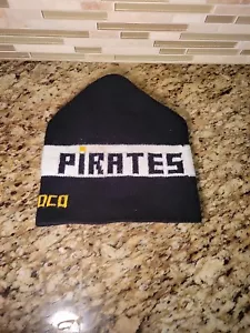 Pittsburgh Pirates Winter Beanie Hat Cap Black & Yellow MLB Sunoco Baseball - Picture 1 of 6