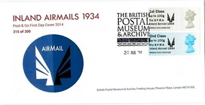 INLAND LUFTPOST 80. AUG 14 POSTMUSEUM OFFIZIELLE LIMITIERTE AUSGABE Ersttagsbrief POST GO - Bild 1 von 1