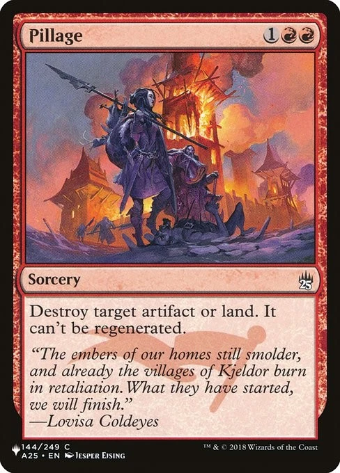 Pillage - PLST #A25-144 Common - NM / Mint The List Single - Image 1 of 1