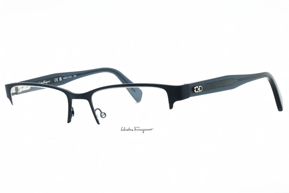 FERRAGAMO SF-2222 401 Matte Blue Eyeglasses 54/19/150