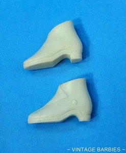 Vintage Ideal Tammy Doll Puddle Jumpers White Boots ~ 1960's - Picture 1 of 6