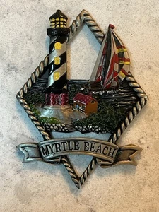 Vintage Souvenir Myrtle Beach South Carolina Refrigerator Magnet. (AP) - Picture 1 of 2