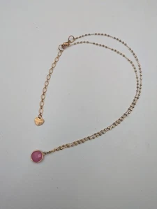 Nakamol Signed Pink Faceted Gemstone Fashion Necklace 26 Inches - Picture 1 of 8