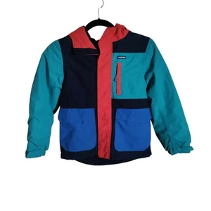 Lands End Kids Squall Waterproof Insulated Jacket Fleece Lined Size M 8 - Picture 1 of 7