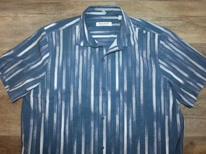 Tommy Bahama Island Zone Button-Front Hawaiian Shirt XL Casual Dress Lounge Blue - Picture 1 of 5
