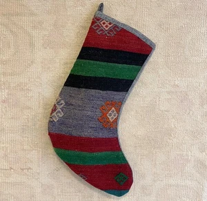 Medias de Navidad Kilim bordadas medias de Navidad decoración de Navidad vintage - Imagen 1 de 3