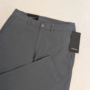 NWT Lululemon ABC Slim-Fit Trouser 32” Cotton VersaTwill - Gray/Blue, Size 31 - Picture 1 of 11