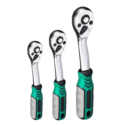 Reversible Socket Wrench 14 Inch 38 Inch 12 Inch Ratchet Drive 72 Tooth Tool - Image 1 of 4