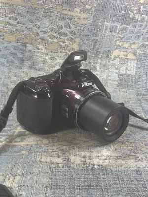 Nikon Coolpix L820 16MP 30x Optical Zoom Digital Camera Purple Tested Working - Image 1 of 4