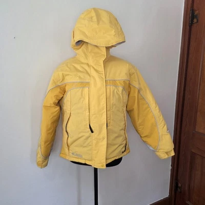 Columbia Ski Winter Jacket Boys Girls  14/16 Yellow Omni-Shield Waterproof - Image 1 of 4