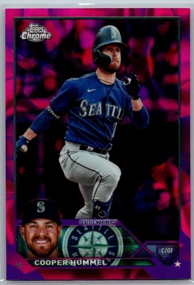 2023 Topps Chrome Update Magenta & Purple Lava Lamp Refractor /299 Cooper Hummel - Image 1 of 2