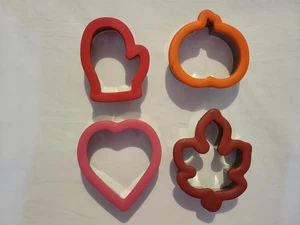 Lote de 4 cortadores de galletas Wilton Comfort Grip cada uno de 4-5" acero inoxidable nunca usados - Imagen 1 de 5