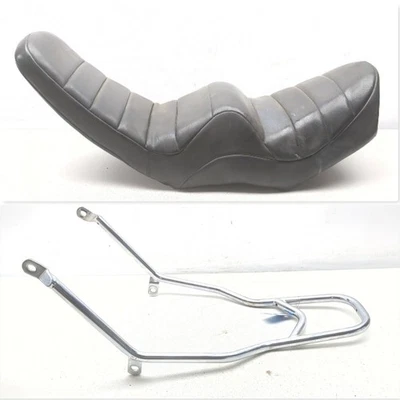 77-83 Yamaha XS400 XS 400 AM asiento de conductor pasajero completo de una pieza barra Sissy Foto 1 de 4