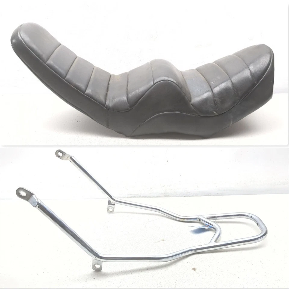 77-83 Yamaha XS400 XS 400 AM asiento de conductor pasajero completo de una pieza barra Sissy Foto 1 de 4