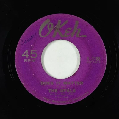 Northern Soul 45 - Opals - Does It Matter - Okeh - Image 1 of 2