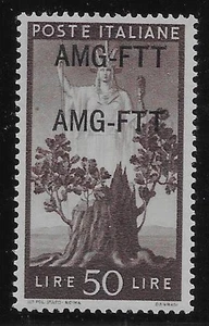 WC1_13683. ITALY: TRIESTE FTT. Double ovpt. 50 L. 1950 DEMOCRATICA. Sas 66B. MNH - Picture 1 of 1