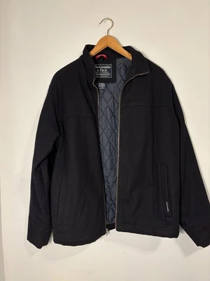 VTG Abercrombie & Fitch Wool Blend Insulated Quilted Lined Jacket Size Large L - Image 1 of 4