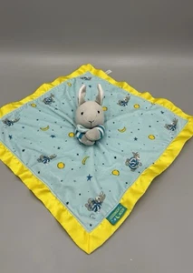 Goodnight Moon Bunny Lovey Plüsch Baby Sicherheitsdecke Fleece Satin Stil Borte - Bild 1 von 4