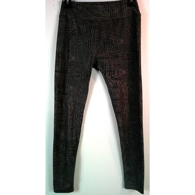 Leggings geométricos Lularoe talla única para mujer negros y grises Foto 1 de 4