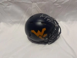 West Virginia Mountaineers RICH RODRIGUEZ signed Mini Helmet - Picture 1 of 2