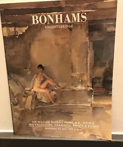Sir William Russell Flint Bonhams Auction Catalogue Wed 9th April 1997 £14.99* - Picture 1 of 3
