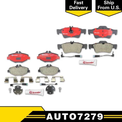 Pastillas de freno delanteras y traseras Brembo cerámicas para Mercedes-Benz E350 2006 2007 2008 Foto 1 de 4