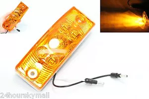 Amber Rectangular Rectangle LED Light 6" CLEARANCE SIDE MARKER Truck Trailer - Bild 1 von 6