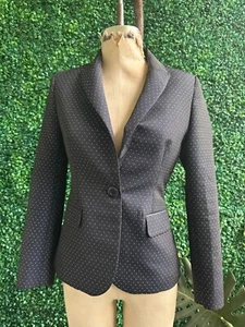 Ines de La Fressange Paris Tristan Polka Dot Single-Button Blazer - Picture 1 of 7