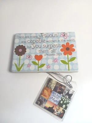 Proverbios 31 Placa Cerámica Cristiano Regalo Novia Hija 6 x 4 Nuevo con Etiquetas Foto 1 de 3